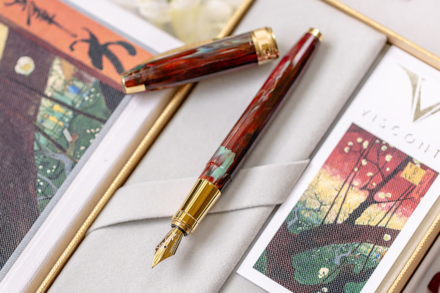 (Bottom Shelf) Visconti Van Gogh Fountain Pen - Flowering Plum Orchard