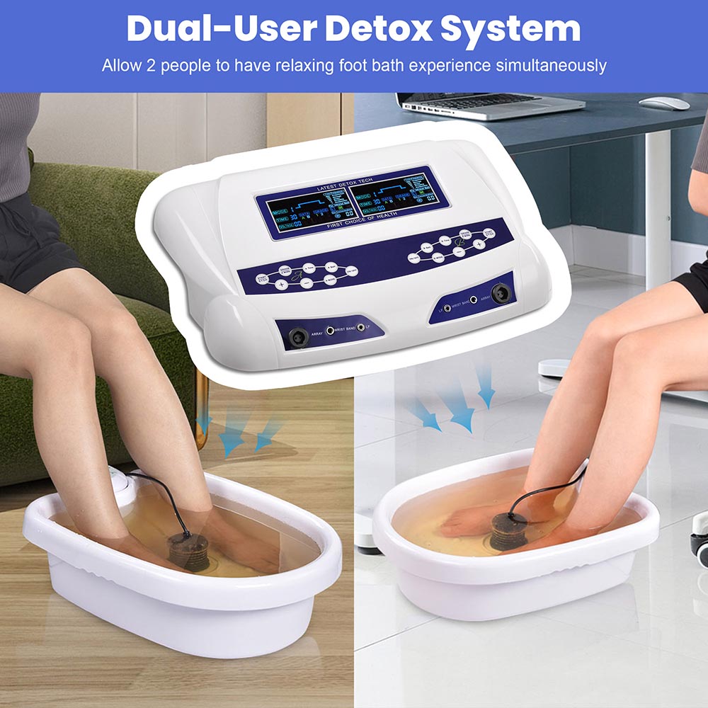 Yescom Ionic Detox Foot Spa Machine 8-Mode LCD Dual System Kit