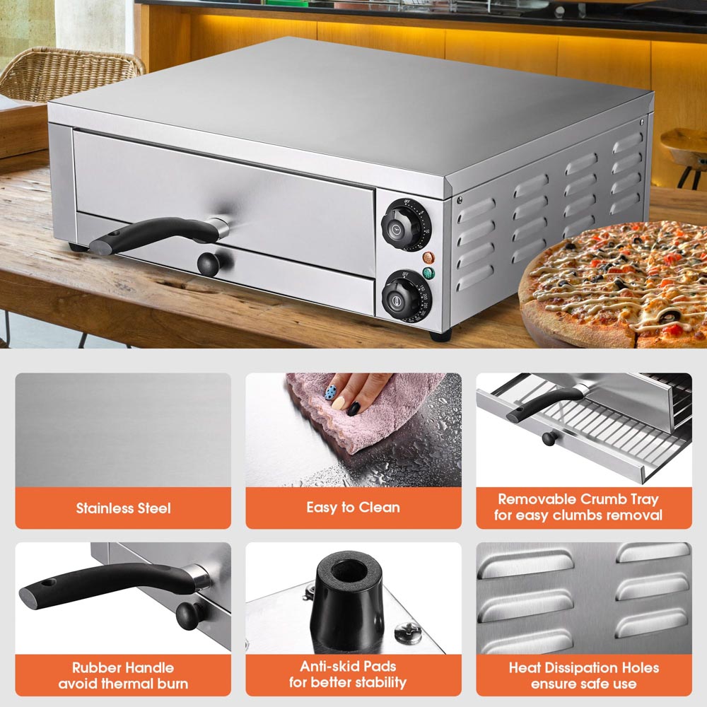 Yescom 16 inch Countertop Pizza Oven with Timer