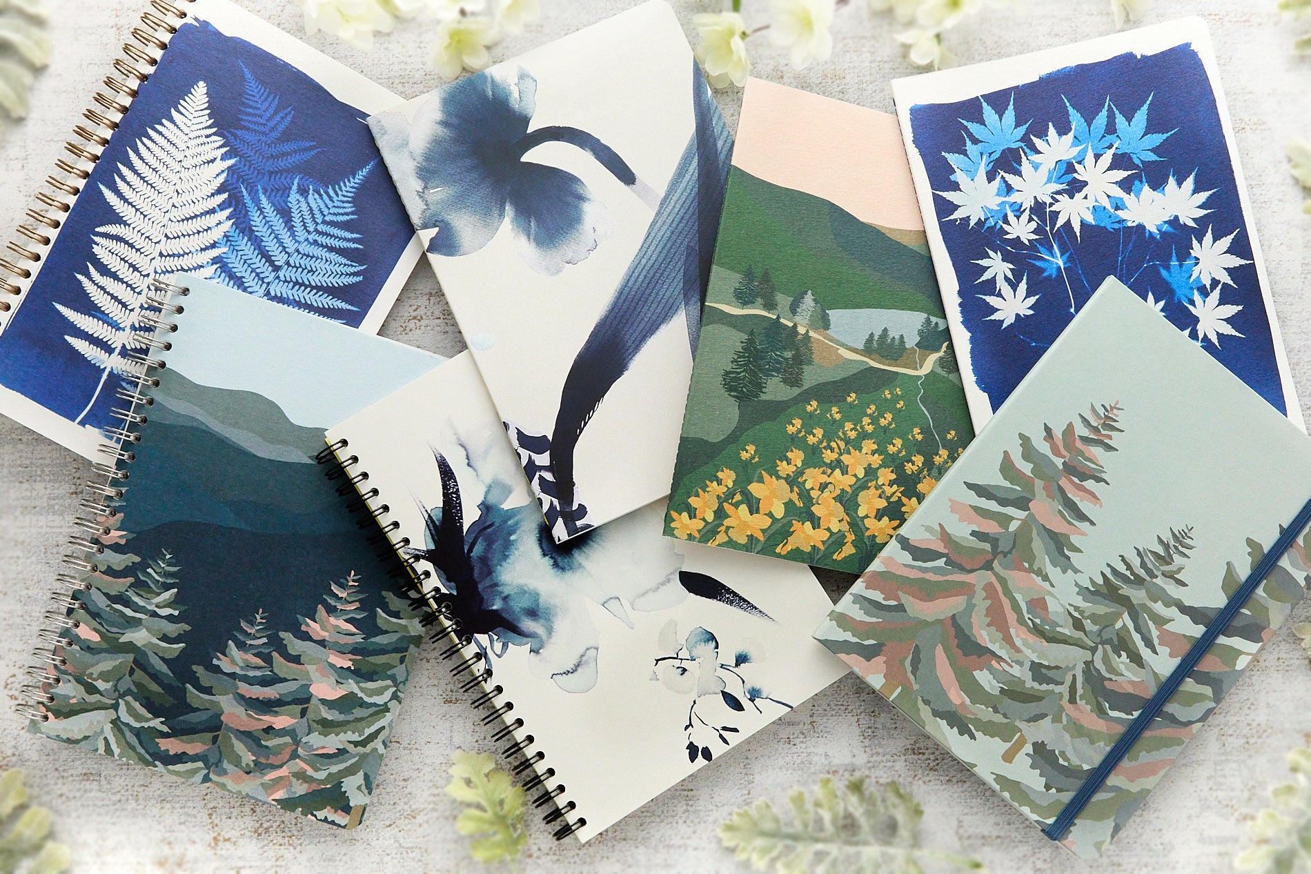 Clairefontaine Cyanotype A5 Wirebound Notebook - Lined