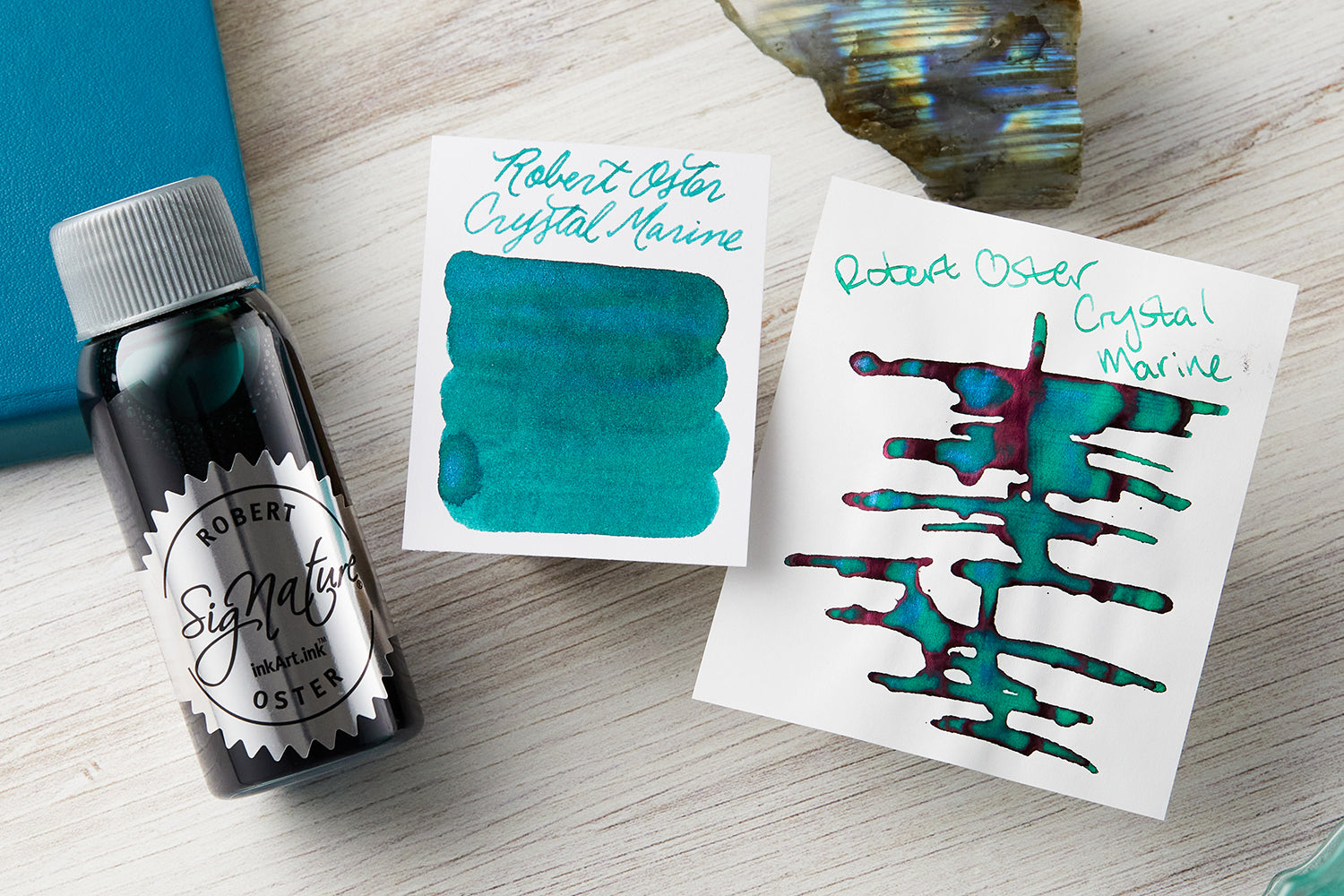 Robert Oster Crystal Marine - Ink Sample