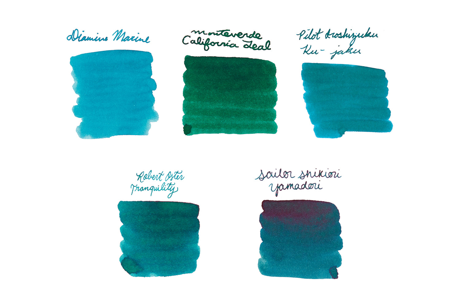 Teal Ink Sample Set