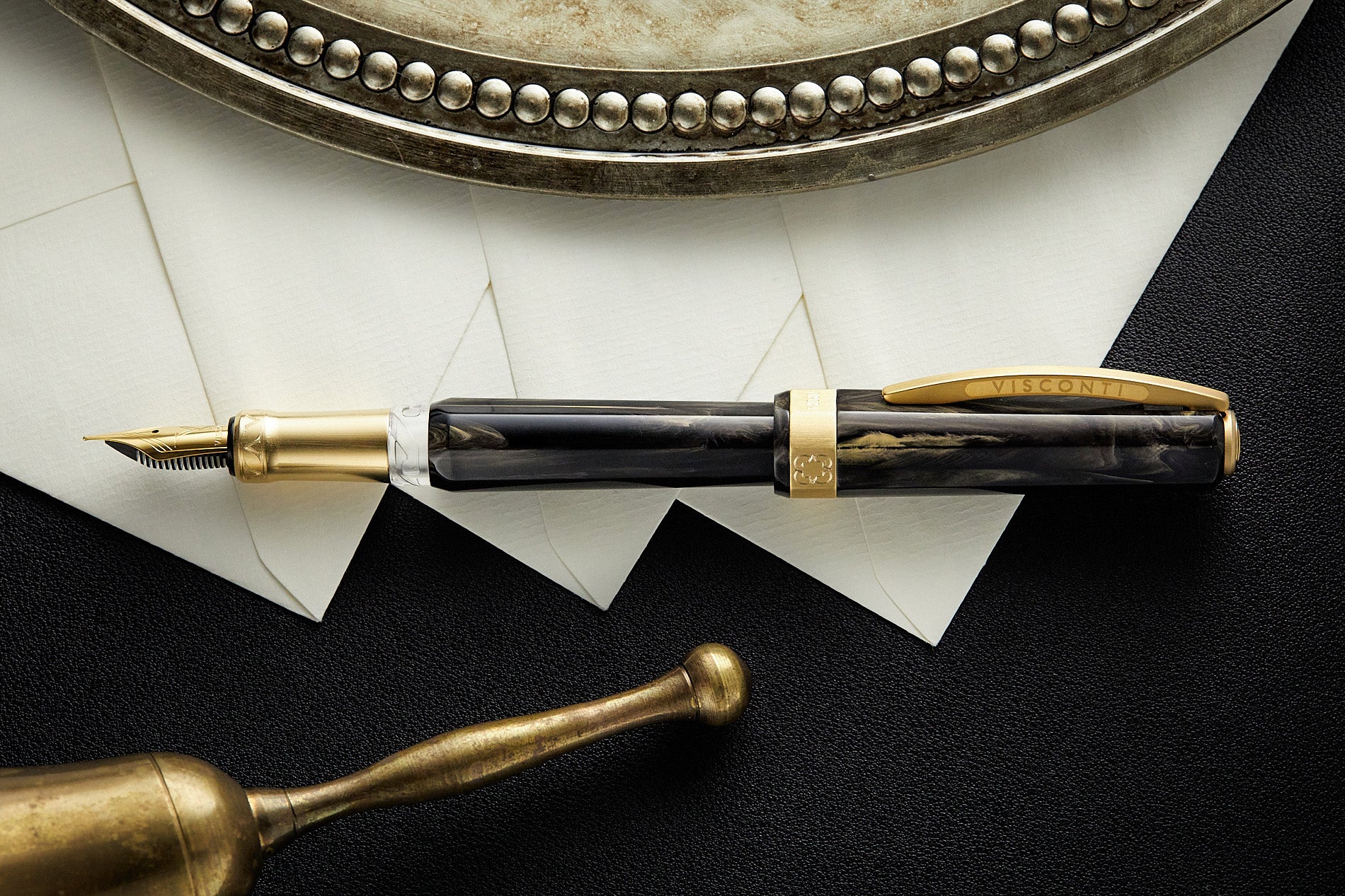 Visconti Opera Gold Fountain Pen - Black