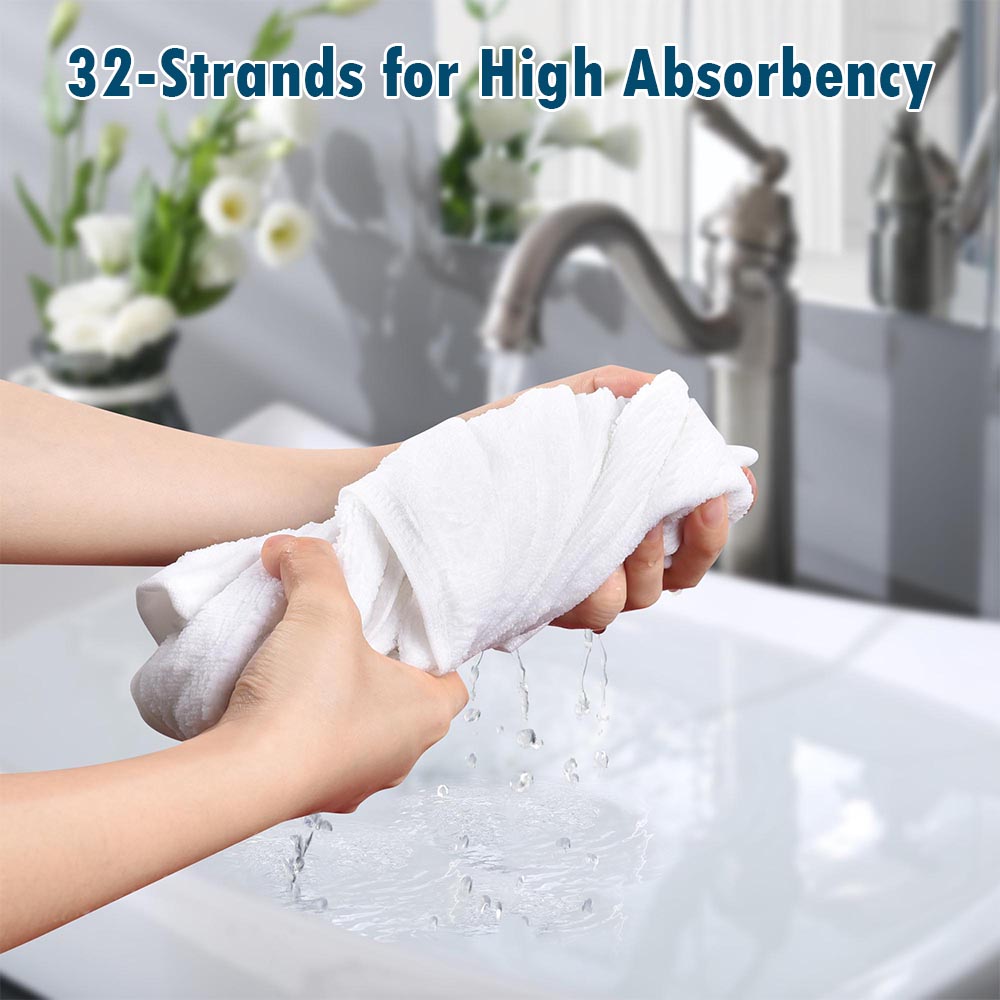 Yescom 29x56 Bath Towel White 600Gsm Ring Spun Cotton Hotel