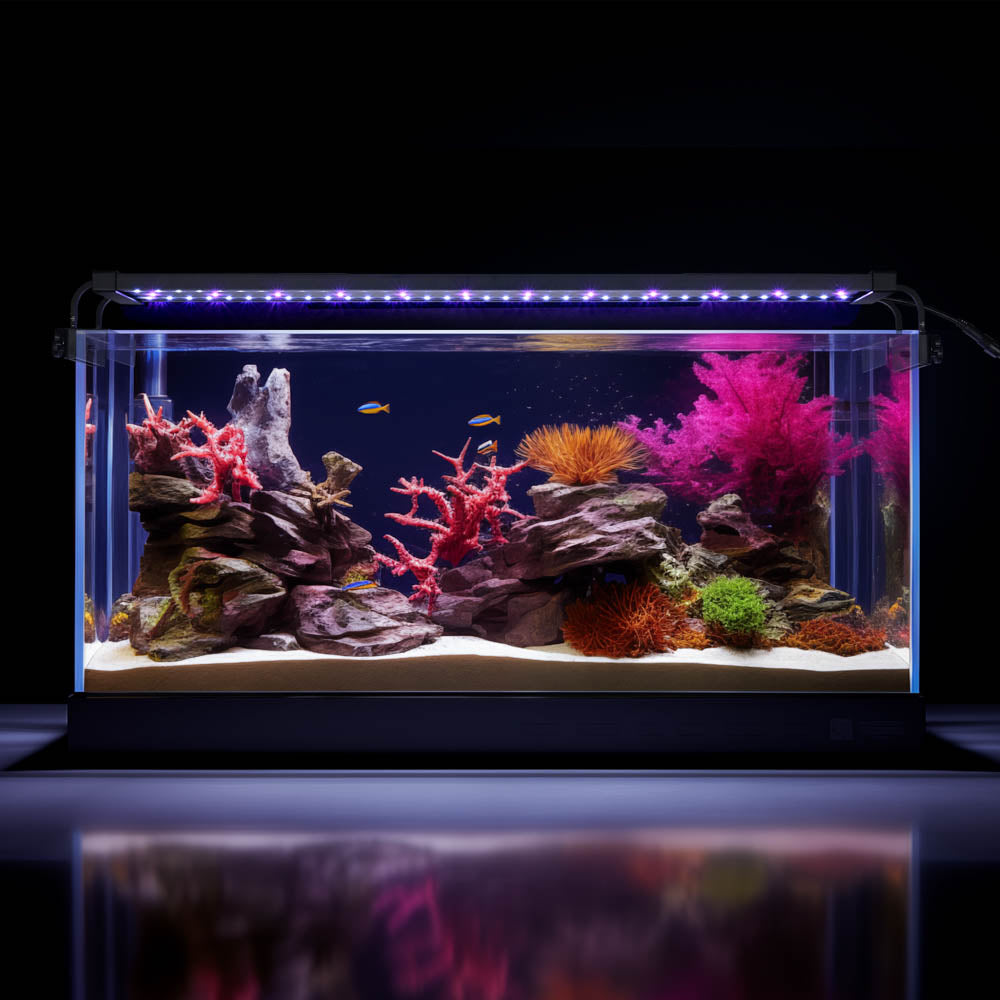 Yescom 36 Full Spectrum LED Aquarium Light APP WIFI for Plants & Fish