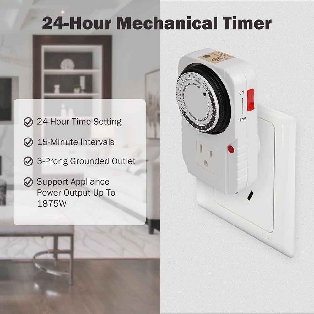 Yescom Digital Timer Control 24-Hour Eletric Appliance