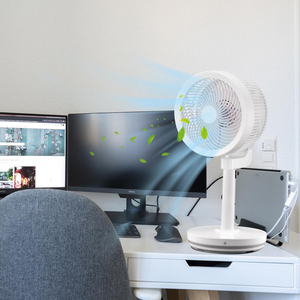 Yescom 11 Desk & Pedestal Fan with Remote Quiet Cooling Fan