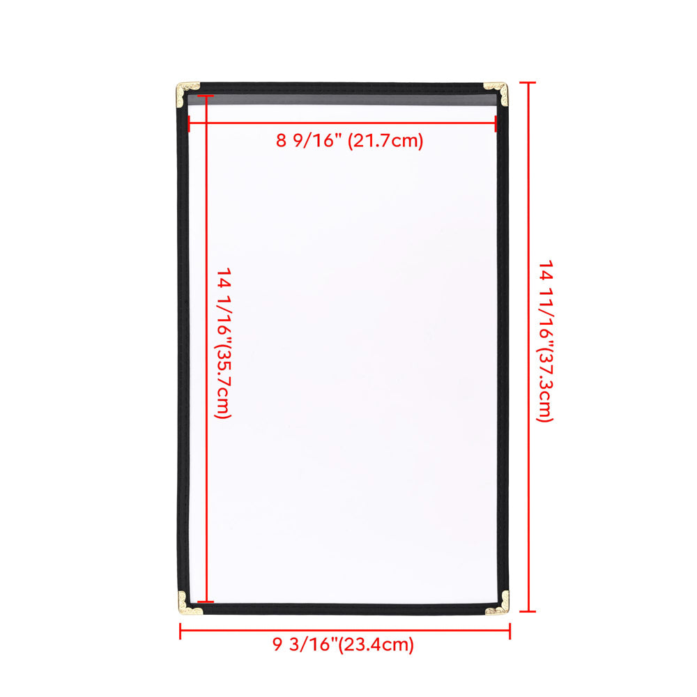 Yescom 8.5x14 Menu Covers Set(30) Single Page