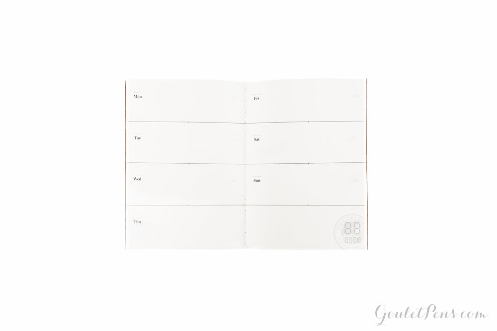 Traveler's Notebook Passport Refill 007 - Weekly Planner