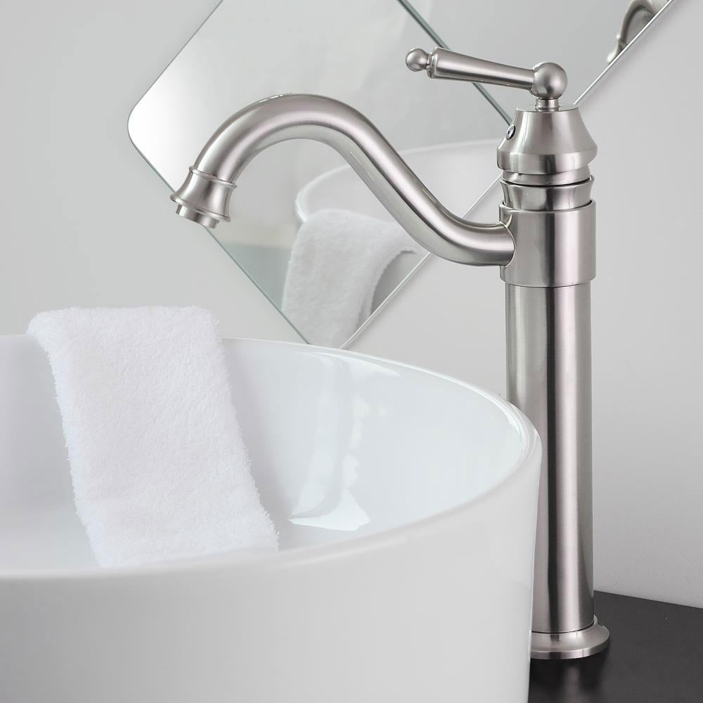 Yescom 13 Bathroom Bar Sink Vessel Faucet Brushed Nickel