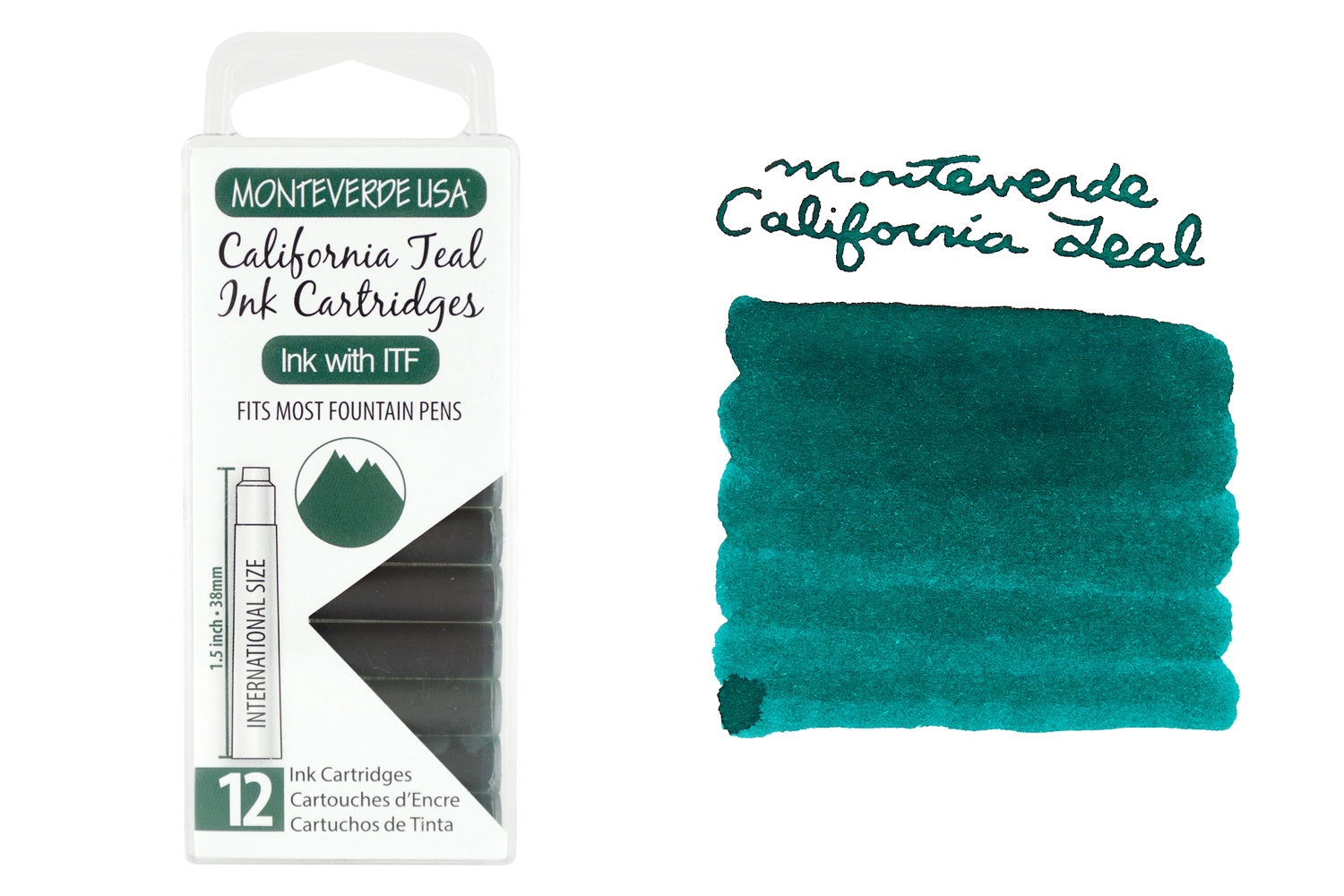 Monteverde California Teal - Ink Cartridges