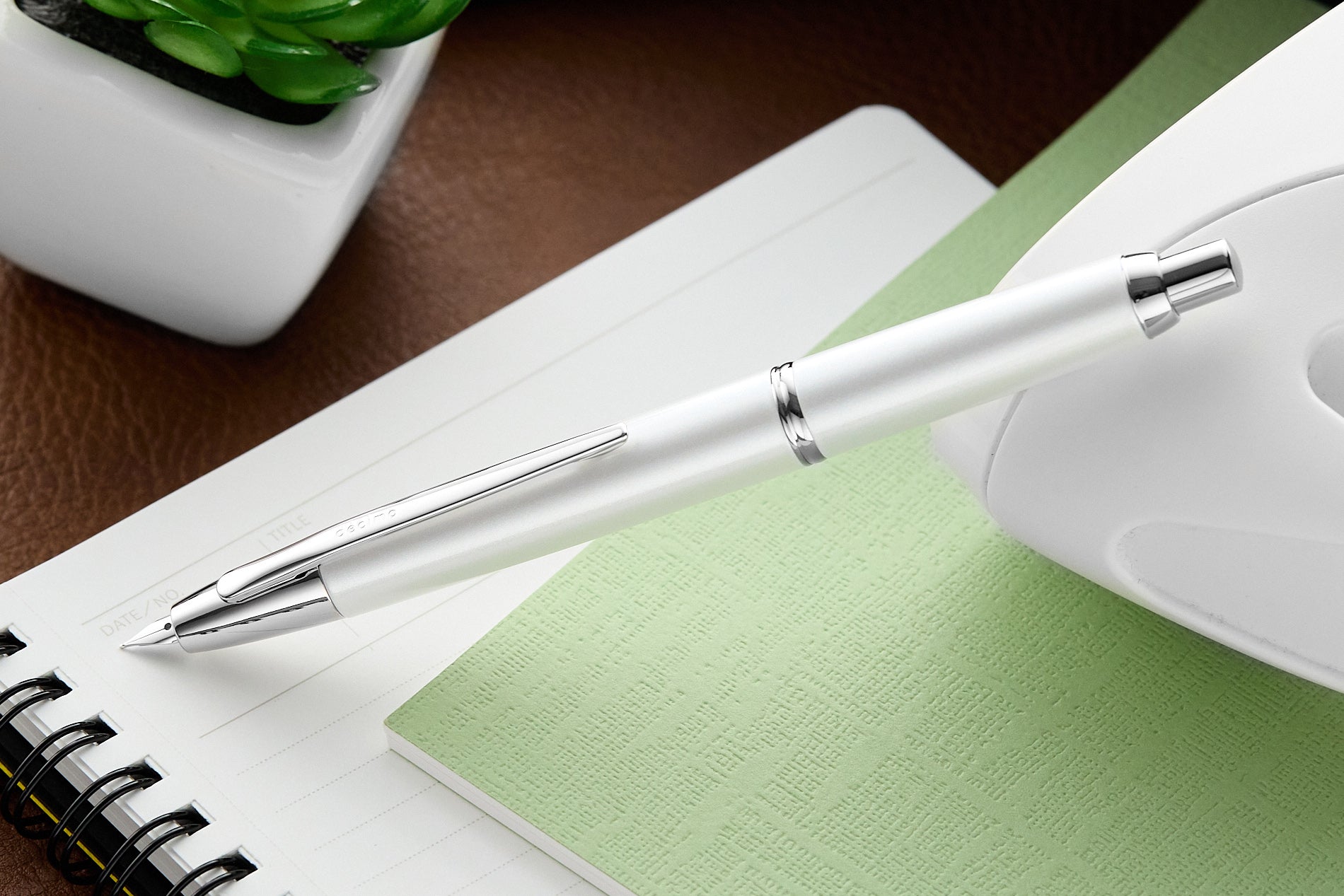 Pilot Vanishing Point Decimo Fountain Pen - White