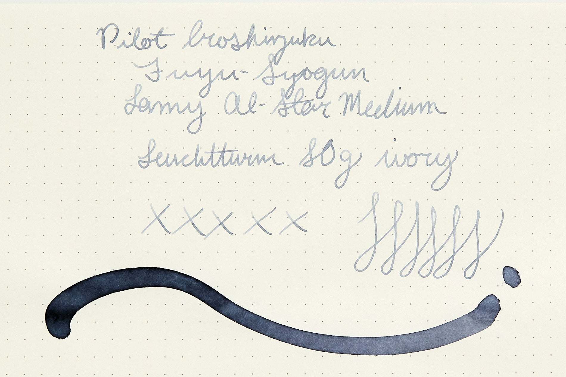 Pilot Iroshizuku Fuyu-syogun - Ink Sample