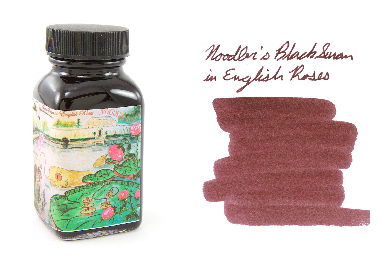 Noodler's Black Swan in English Roses - 3oz Bottled Ink