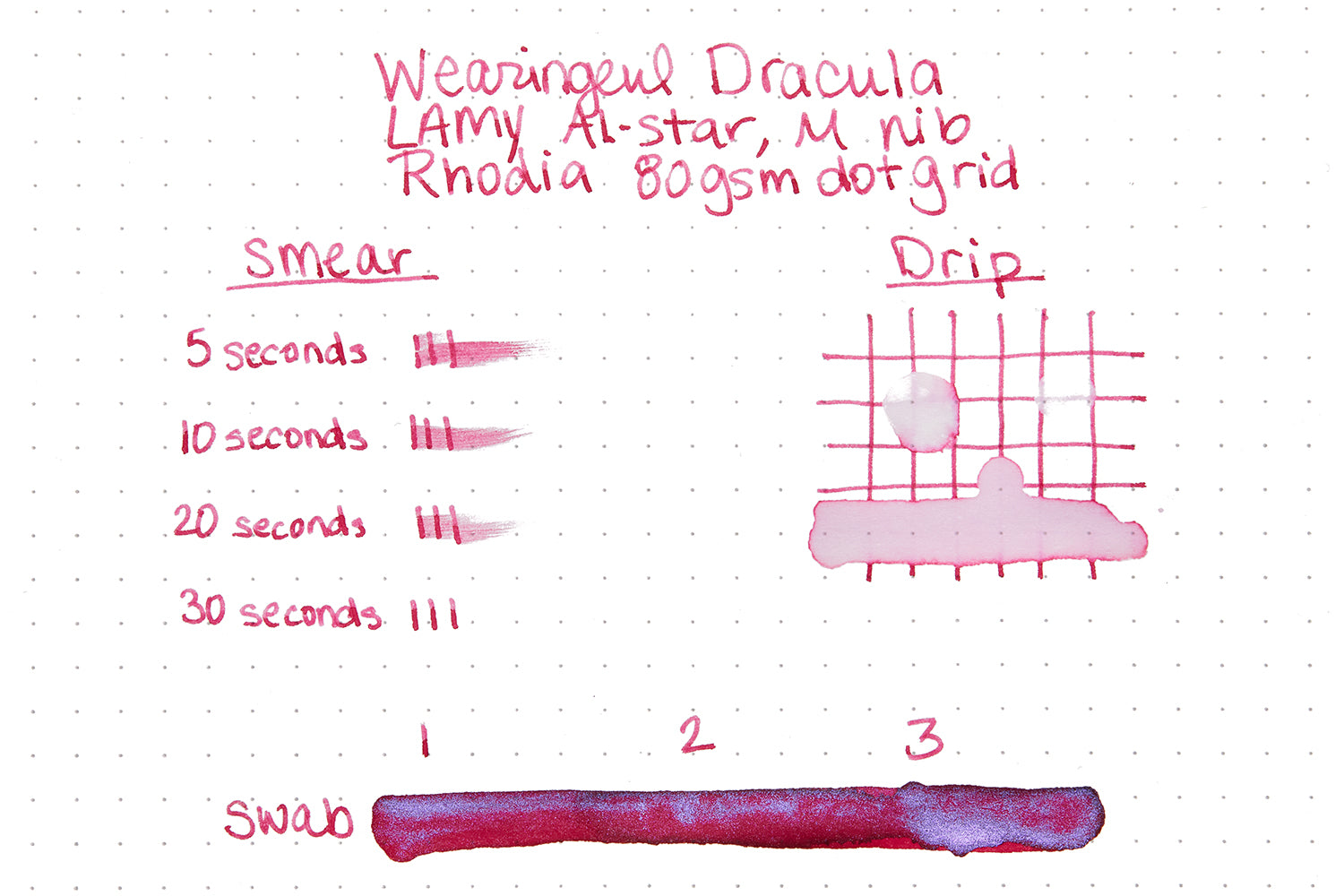 Wearingeul Dracula - Ink Sample