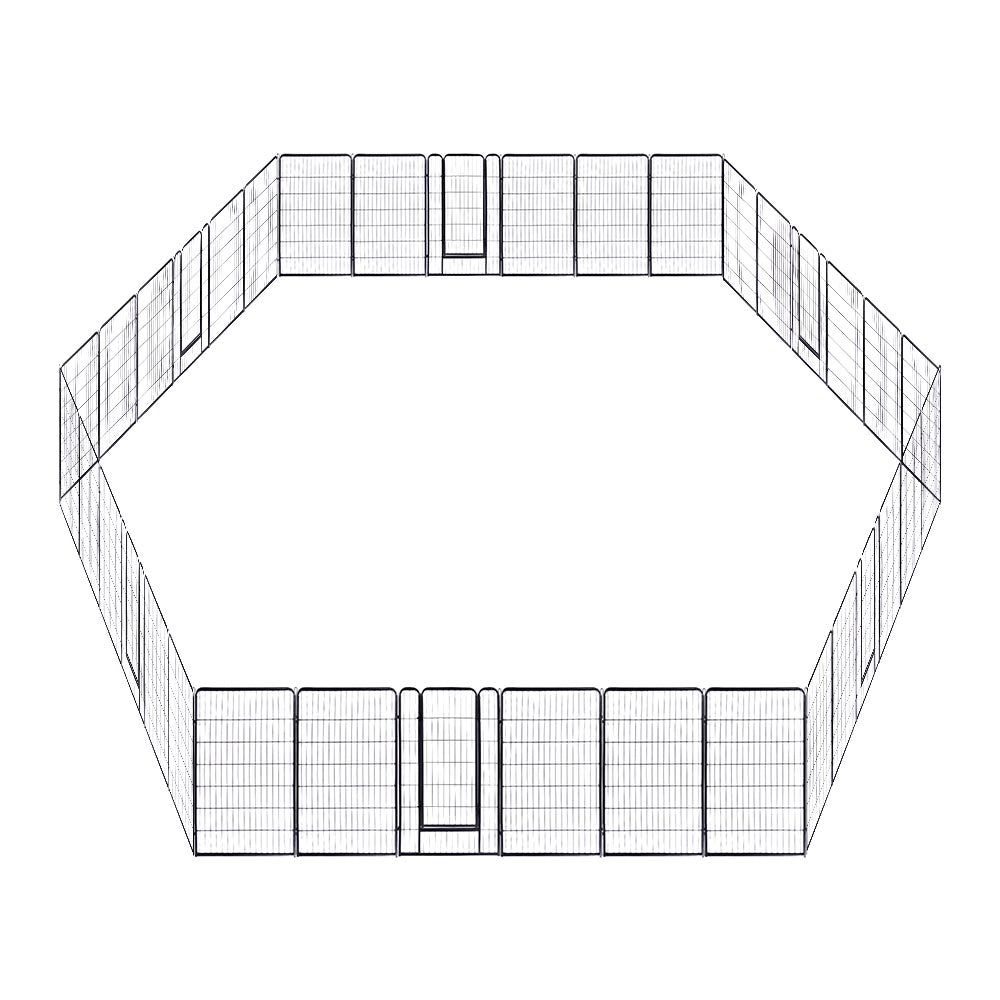 Yescom Heavy Duty Dog Playpen 47 Tall 36-Panel Puppy Pen Metal