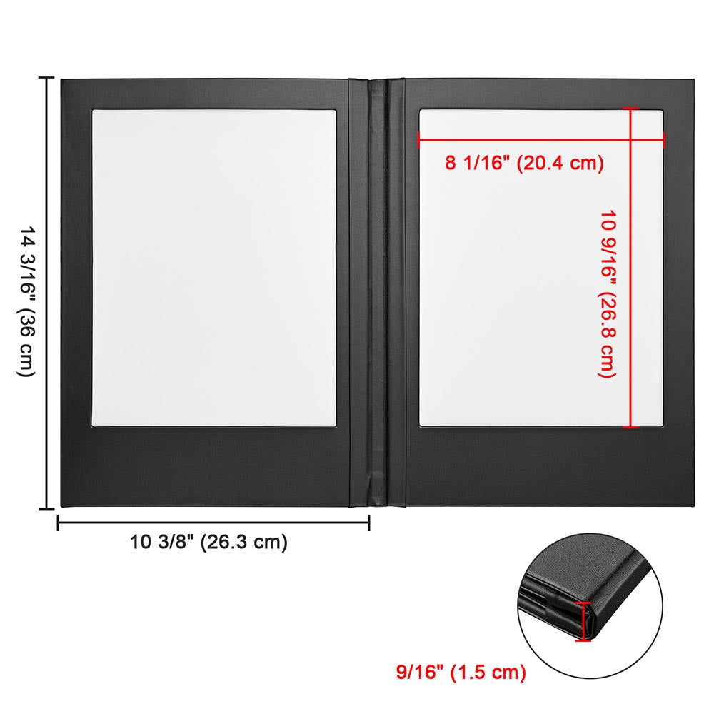 Yescom LED Backlit Menu Covers Books 8.5x11in 4ct/pk