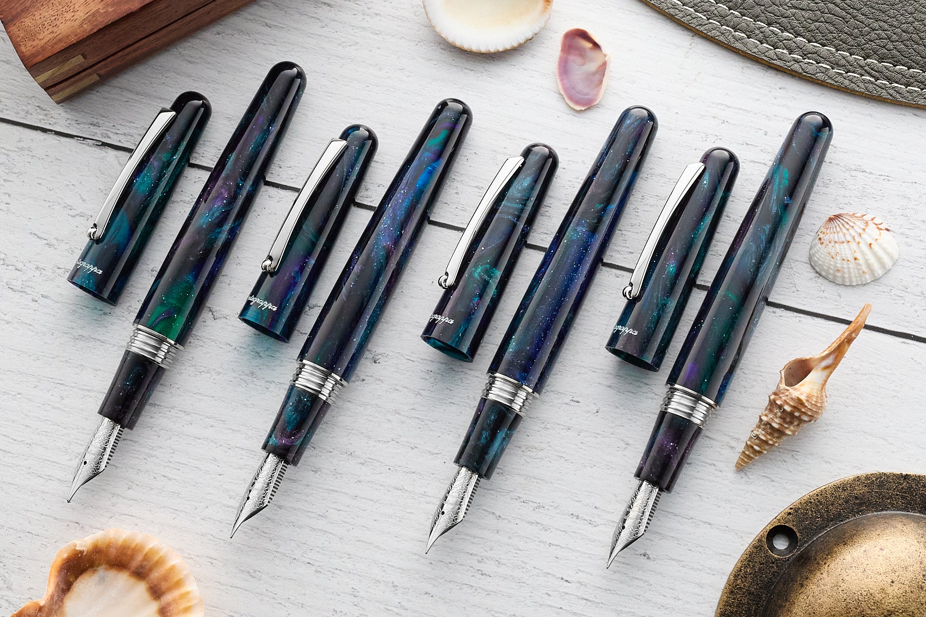 Montegrappa Elmo 01 Fountain Pen - Deep Sea (Limited Edition)