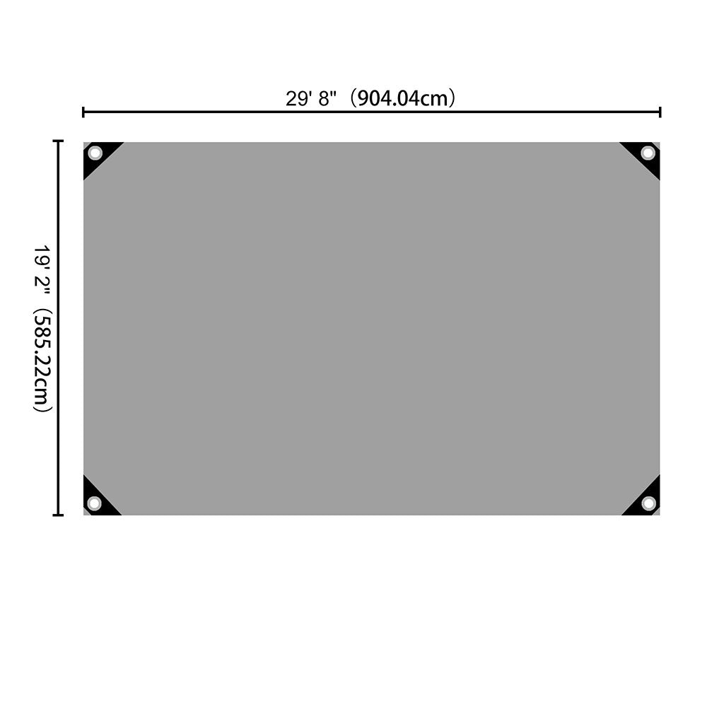 Yescom 14mil Extra Thick Heavy-Duty Poly Tarp Reinforced Canopy Size Opt