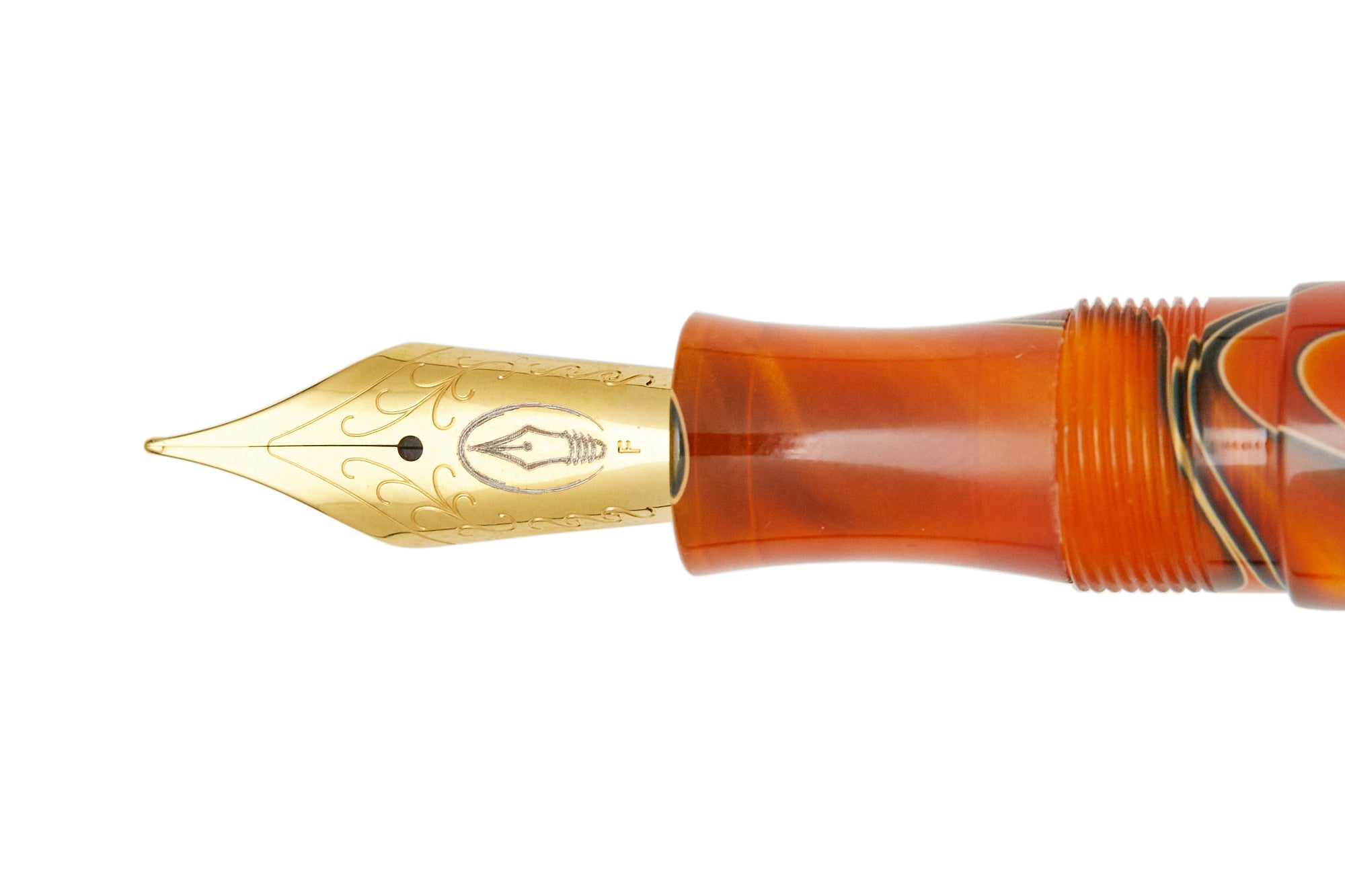 Edison Collier Fountain Pen - Persimmon Swirl