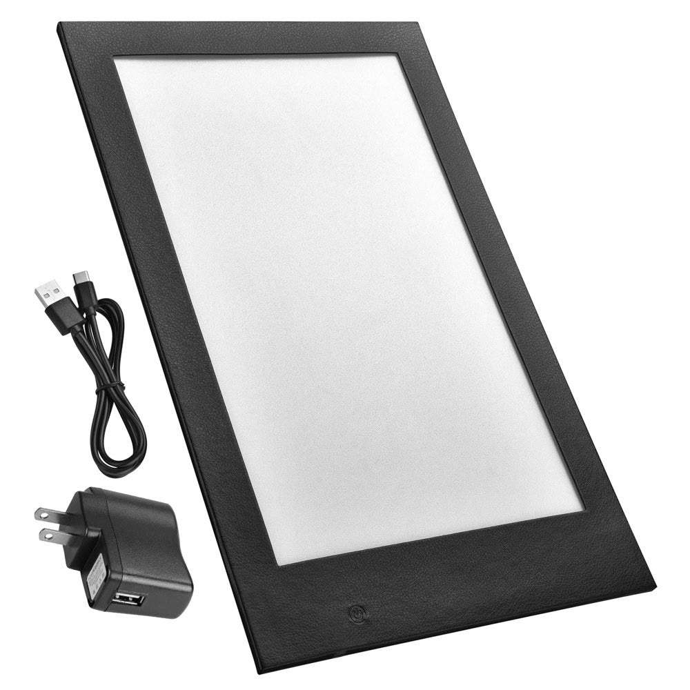 Yescom LED Back Lit Check Presenter Leather Menu Holder 8.5x14in