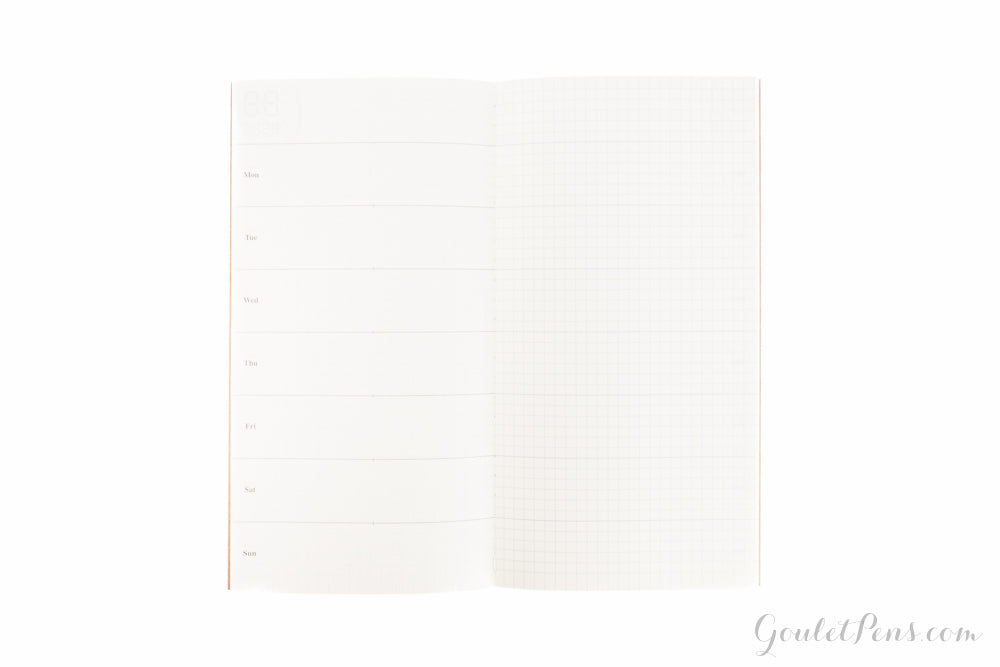 Traveler's Notebook Regular Refill 019 - Weekly Planner + Grid