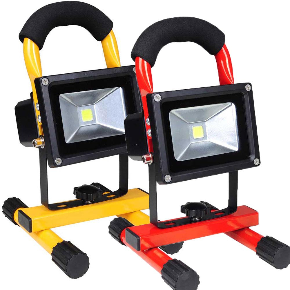 Yescom Rechargeable LED Flood Light Fixture 10W Waterproof