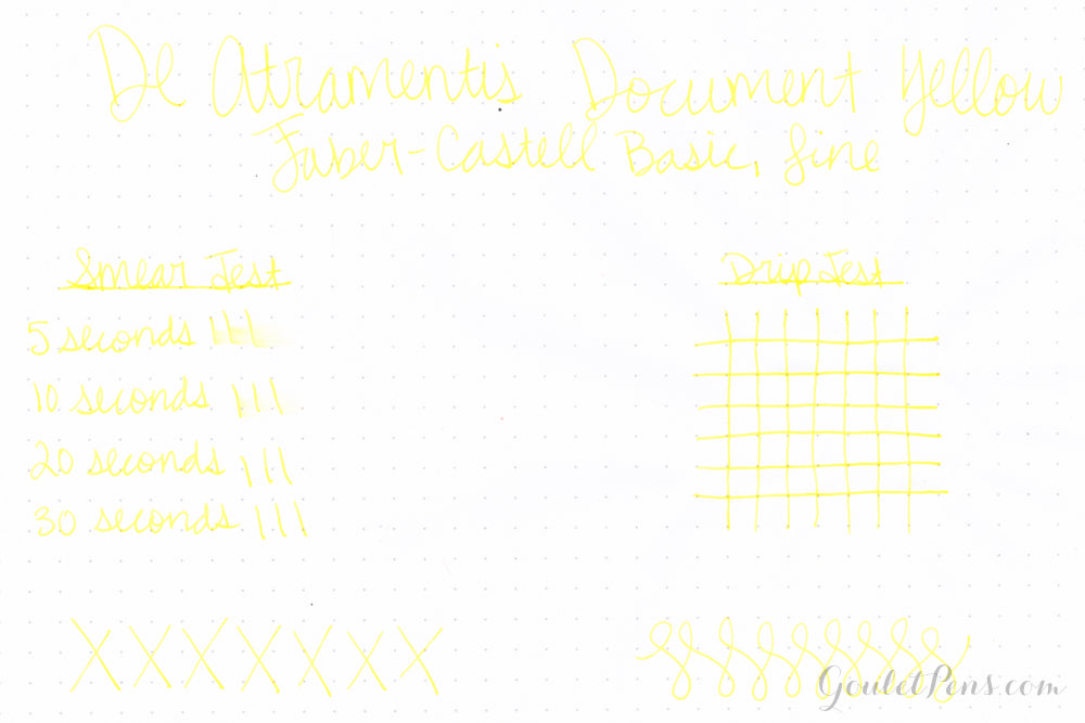 De Atramentis Document Ink Yellow - 45ml Bottled Ink