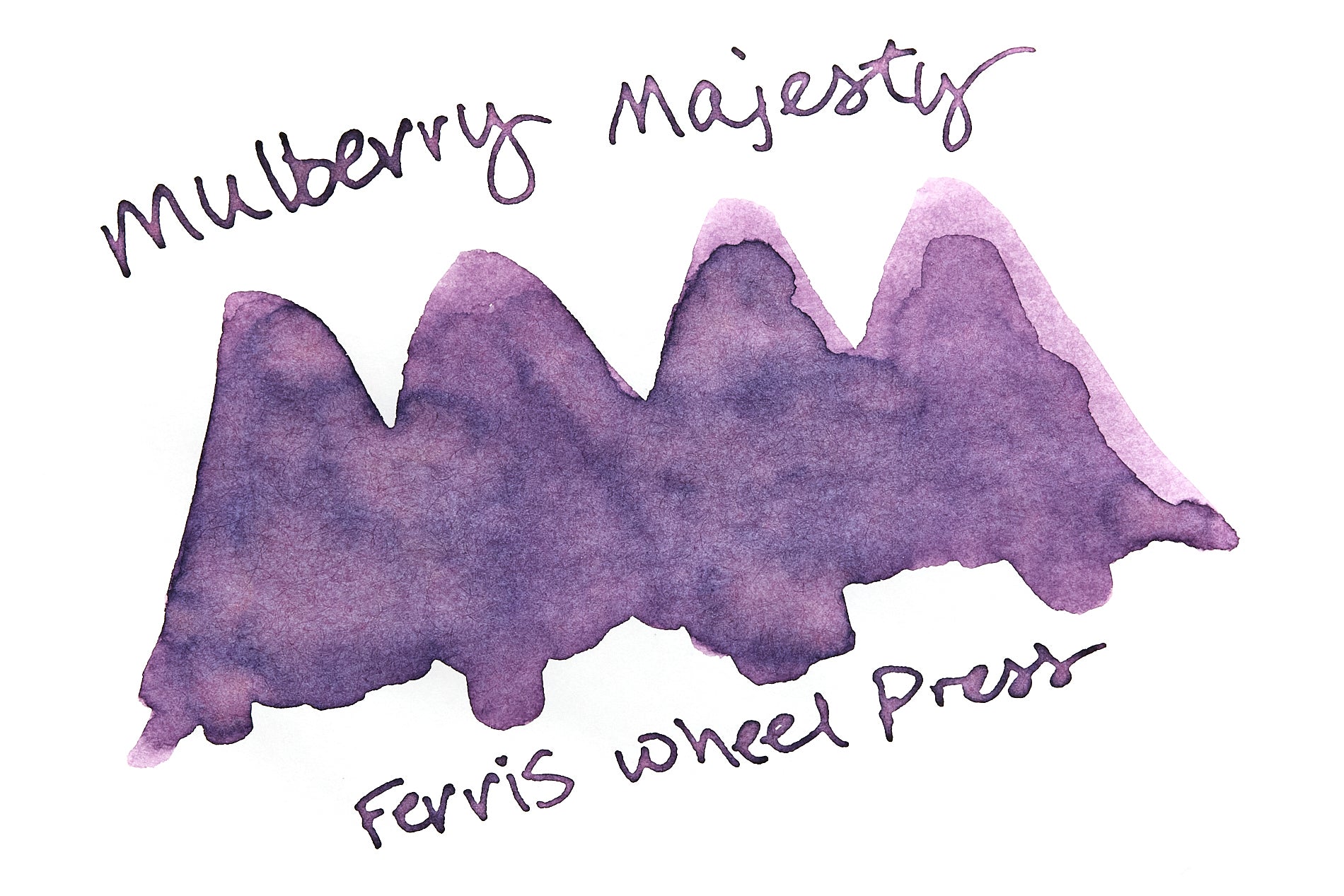 Ferris Wheel Press Mulberry Majesty - Ink Sample