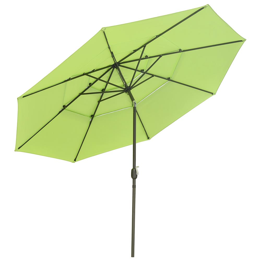 Yescom 11ft 8-Rib Patio Outdoor Market Umbrella 3-Tiered Tilt