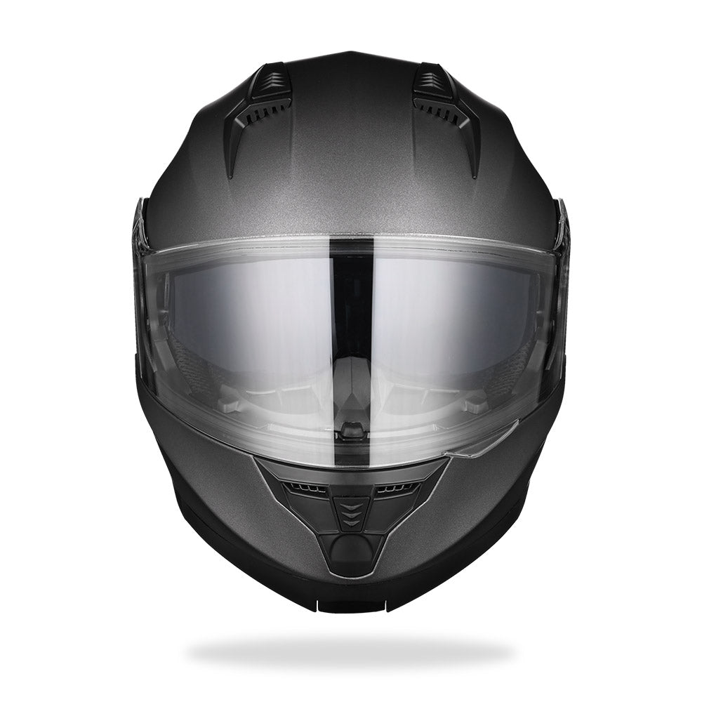 AHR RUN-M3 Modular Helmet Flip Up DOT 2-Visors Gray