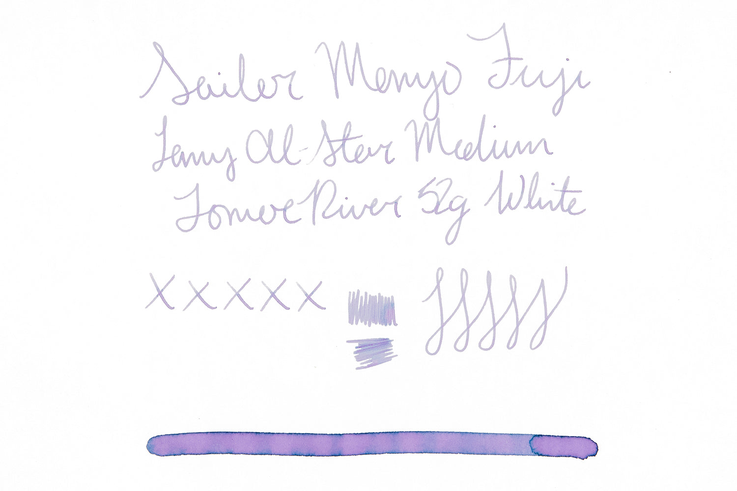 Sailor Manyo Fuji - Ink Sample