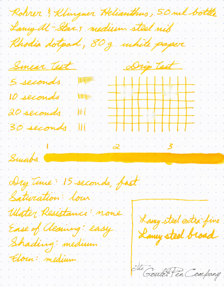 Rohrer & Klingner Helianthus - 50ml Bottled Ink