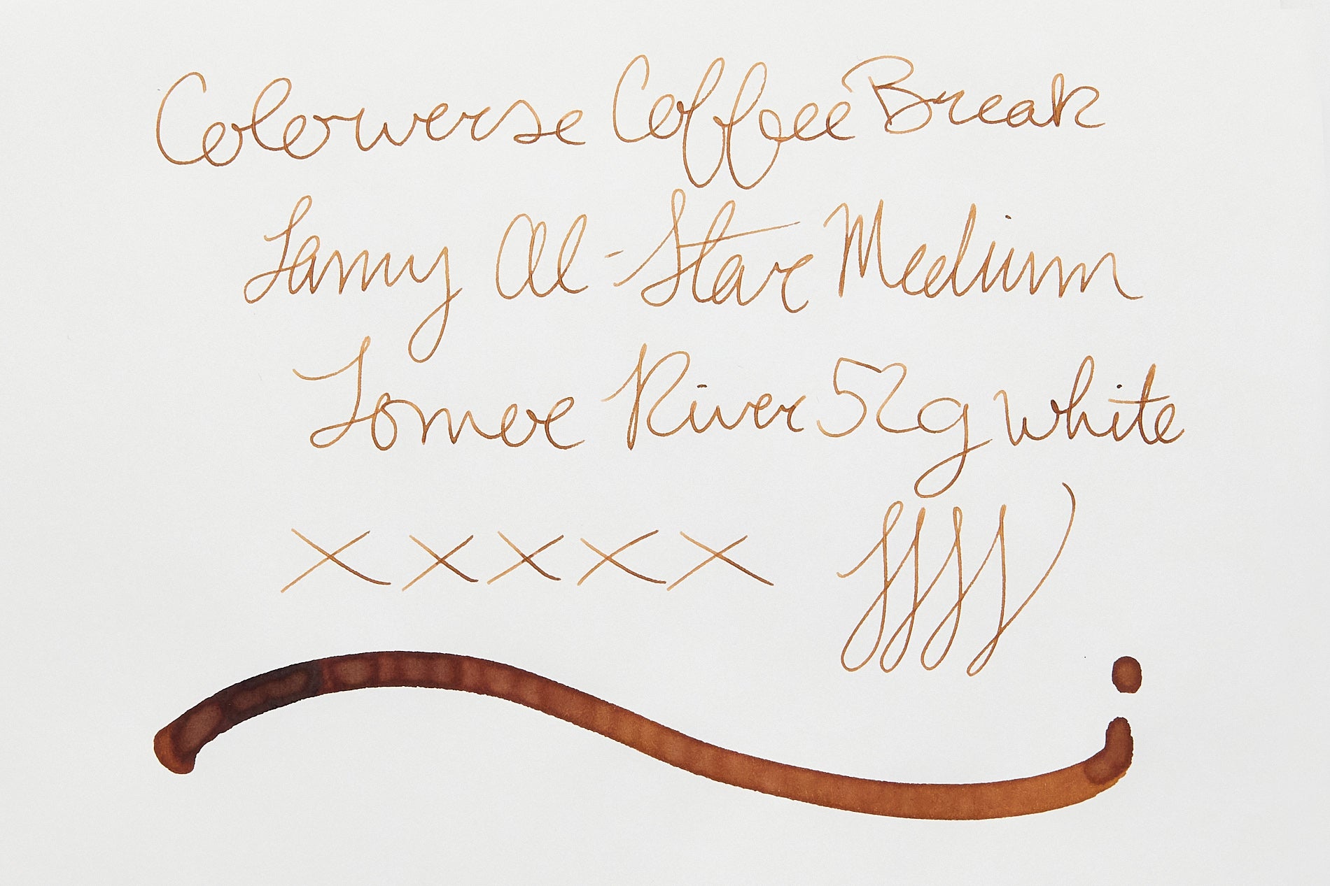 Colorverse Coffee Break - Ink Sample