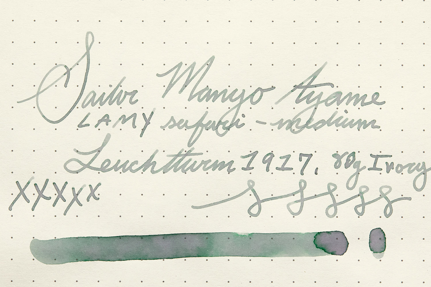 Sailor Manyo Ayame - Ink Sample