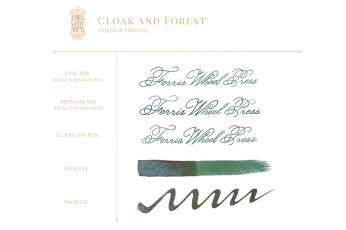 Ferris Wheel Press Cloak and Forest - 20ml Bottled Ink