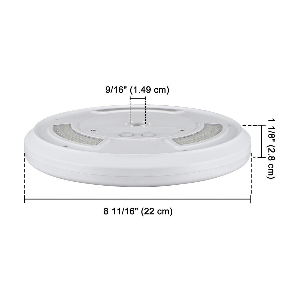 Yescom Solar Flagpole Light Topper Hole 9/16 111LED