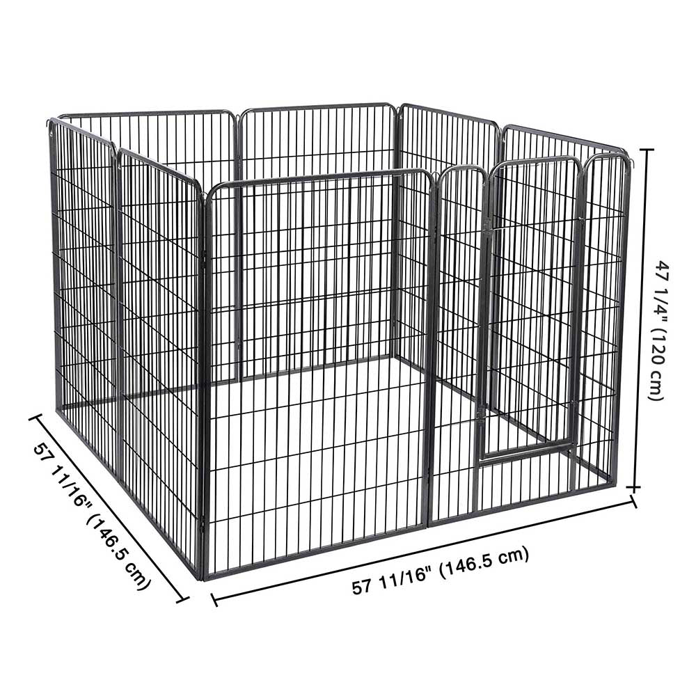 Yescom Heavy Duty Dog Playpen 47 Tall 32-Panel Puppy Pen Metal