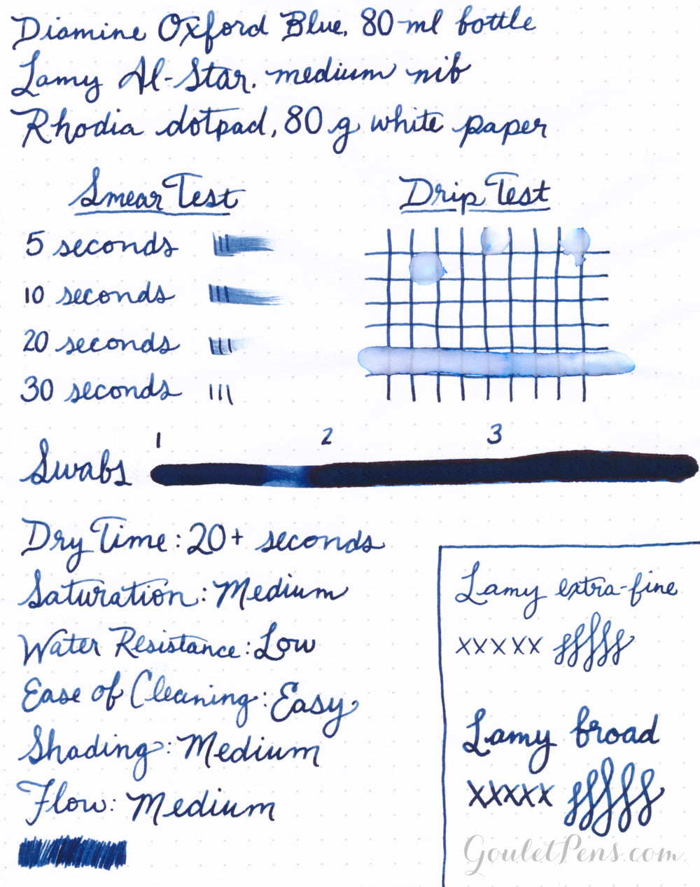 Diamine Oxford Blue - 30ml Bottled Ink