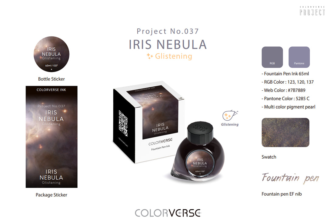 Colorverse Iris Nebula Glistening - 65ml Bottled Ink