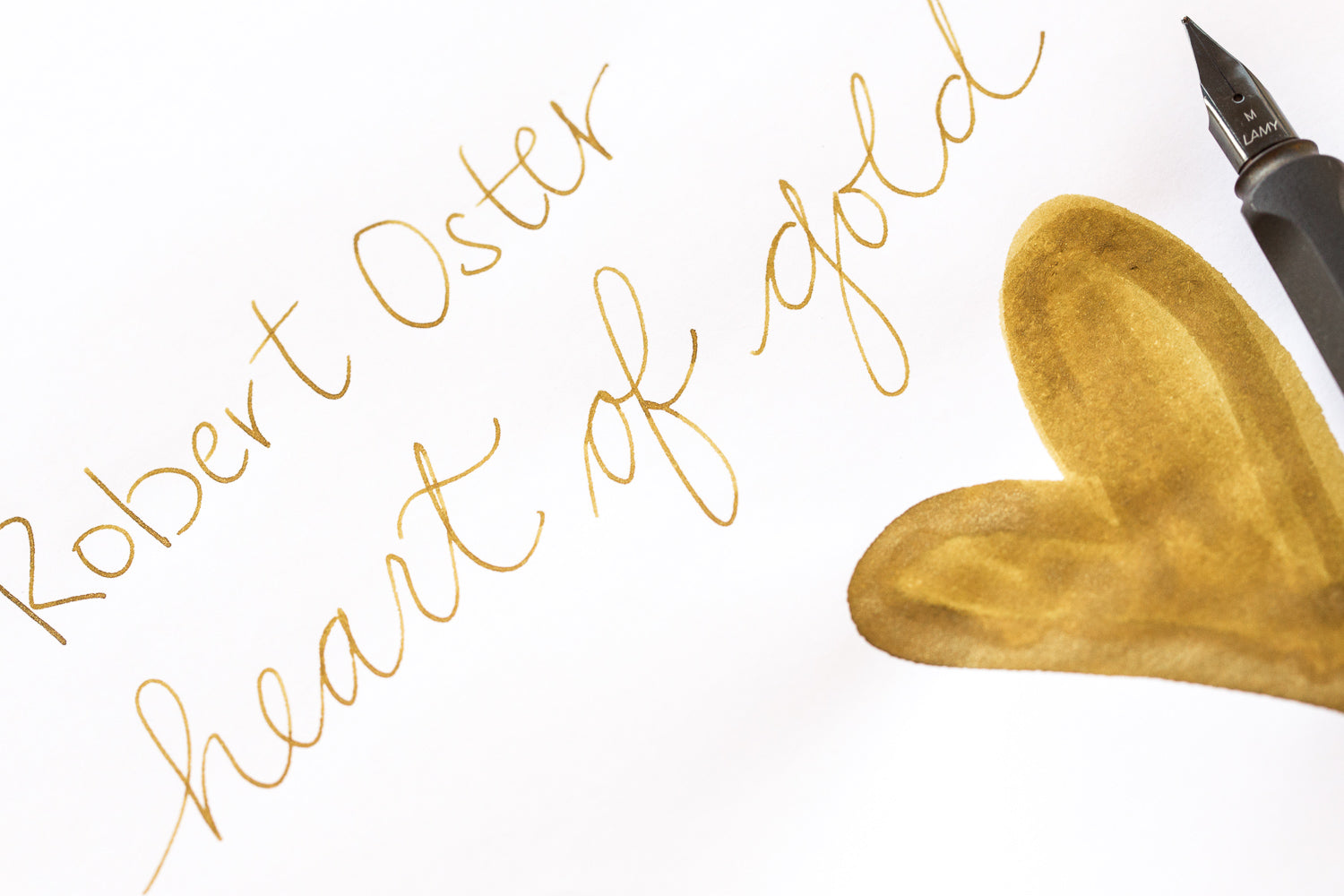 Robert Oster Heart of Gold - Ink Sample