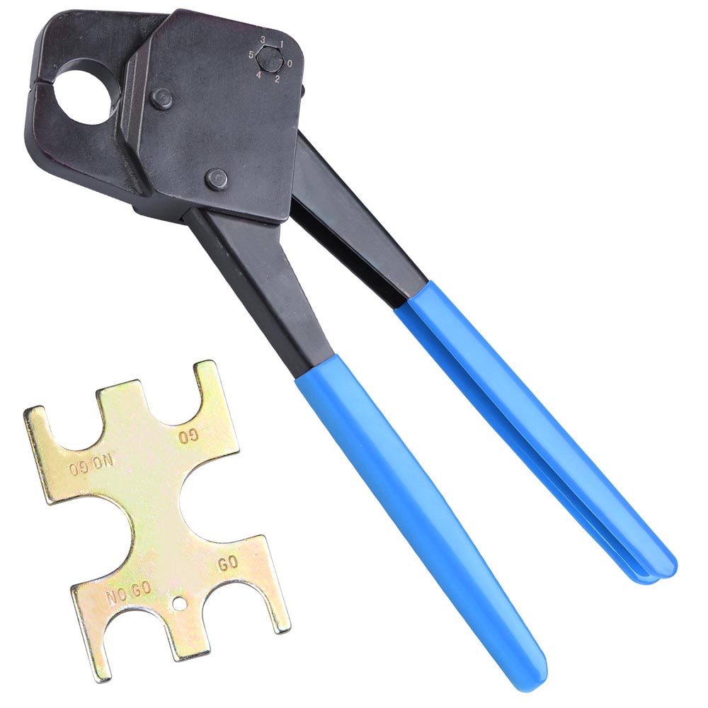 Yescom 3/4 Copper Pex Crimp Tool Ring Crimper with Gauge