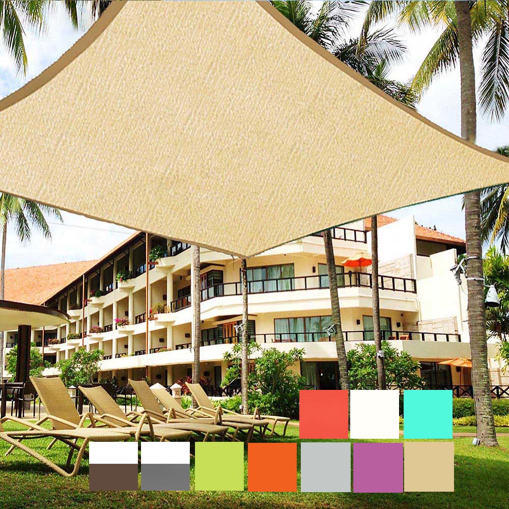 Yescom Patio Rectangle Sun Sail Shade Canopy 13ftx10ft