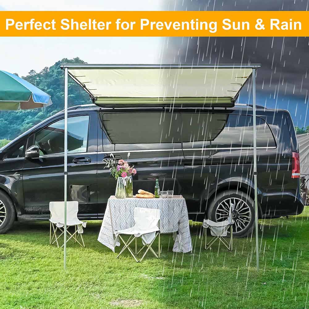 Yescom Awning 6' 7 x 8' 2 Vehicle Rooftop Side Tent Shade