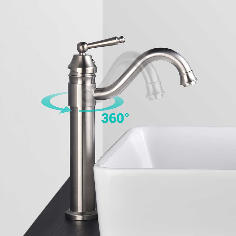 Yescom 13 Bathroom Bar Sink Vessel Faucet Brushed Nickel