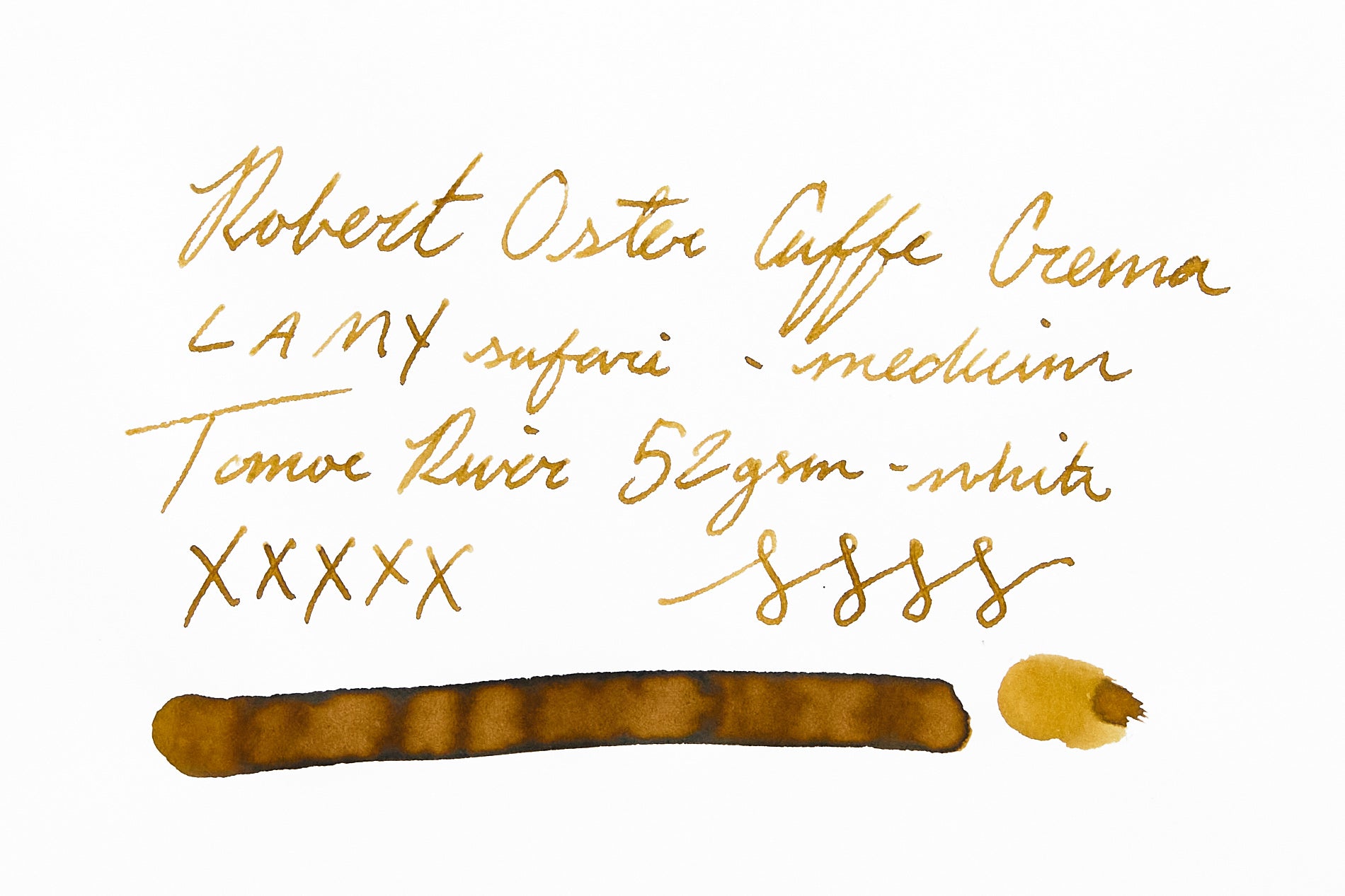 Robert Oster Caffe Crema - Ink Sample