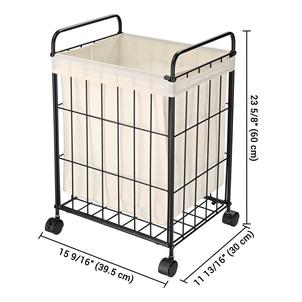 Yescom Laundry Basket on Wheels Metal Frame