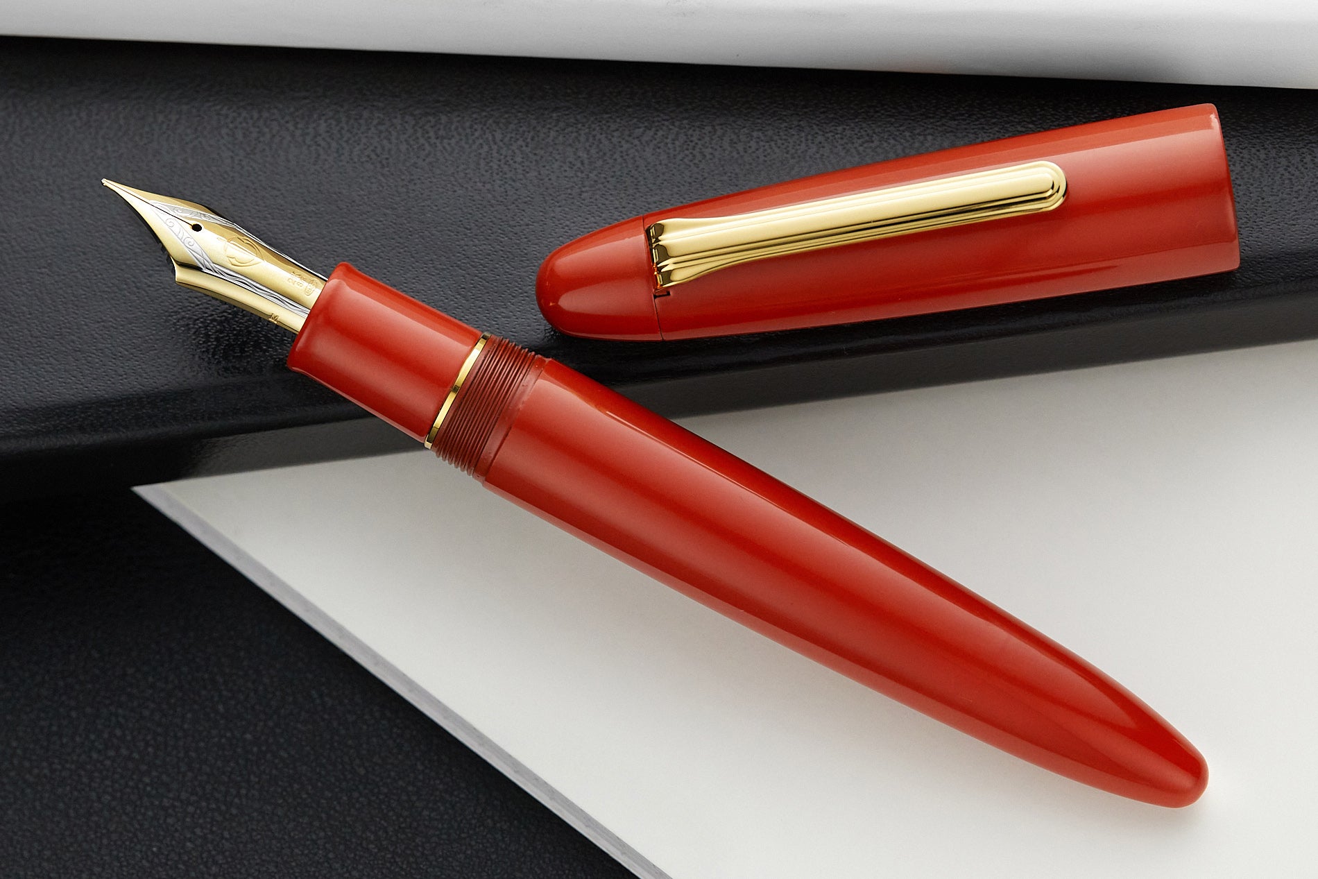 Sailor 1911 King of Pens Color Urushi Ebonite Fountain Pen - Amber