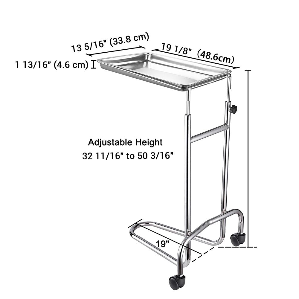 Yescom Mayo Stand Foot Operated Double Post