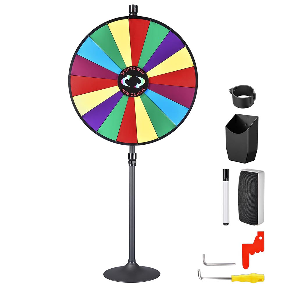 WinSpin 36 Prize Wheel Floor Stand Tabletop 18-Slot